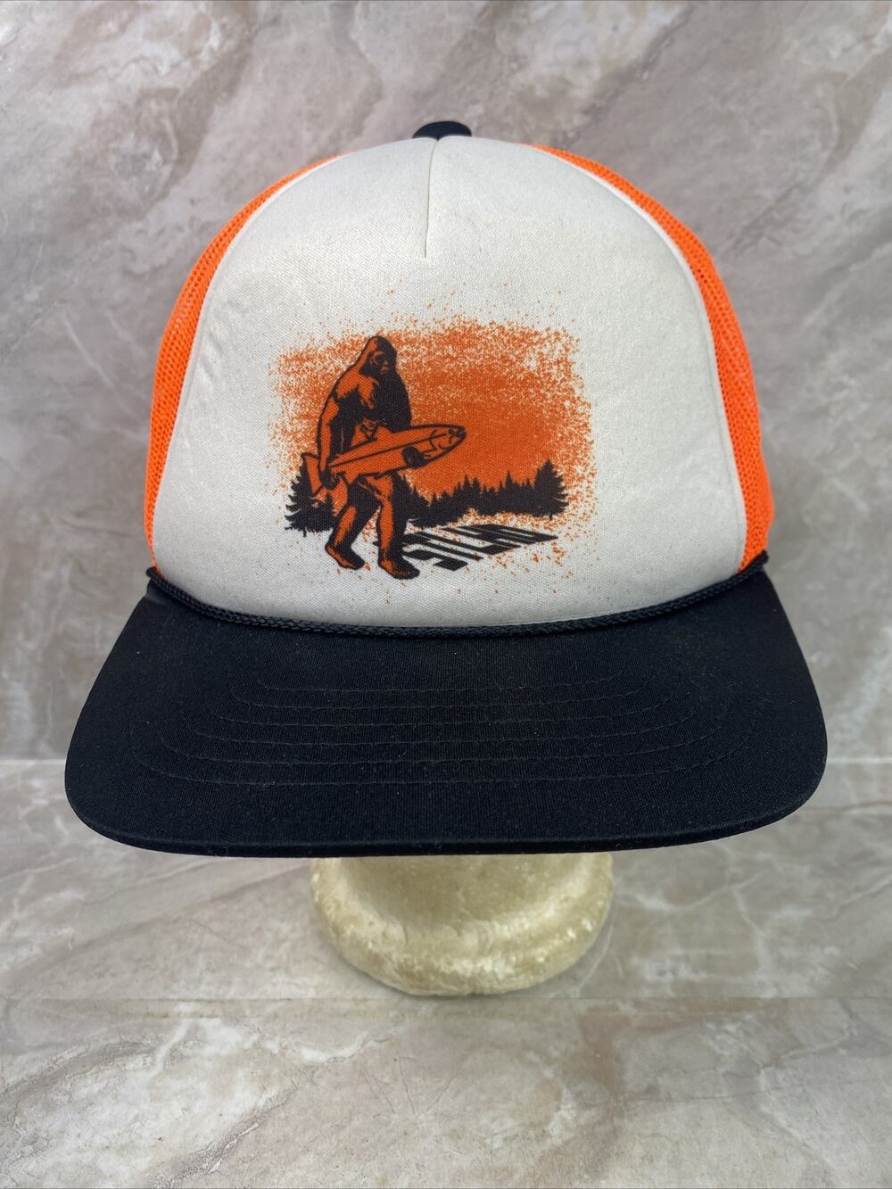 STLHD Fishing Hunting Trucker SnapBack Hat Bigfoot